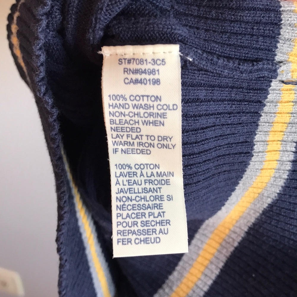 3/$15 Forever 21 Preppy V-Neck Stripes Sweater - Picture 6 of 6